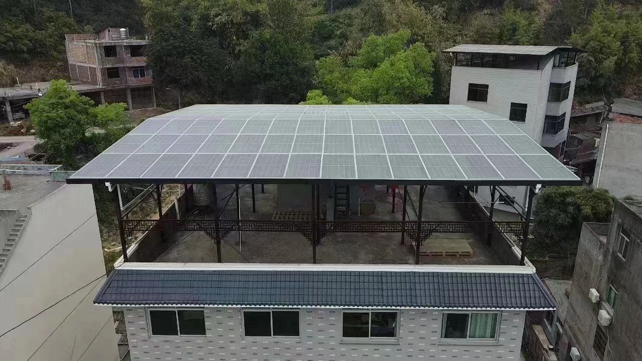 舟山15kw+10kwh自建别墅家庭光伏储能系统